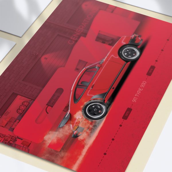 Porsche 911 Turbo Type 930 Poster - Image 2