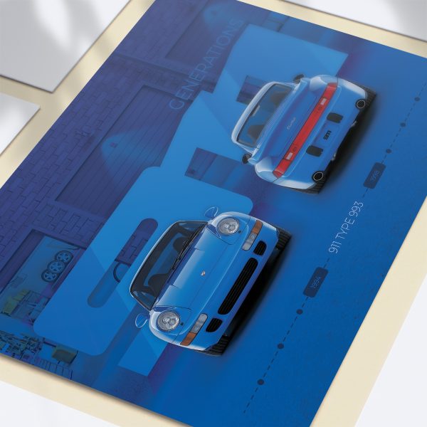 Porsche 911 Turbo Type 993 Poster - Image 2